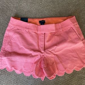 J. Crew Factory Scalloped Shorts